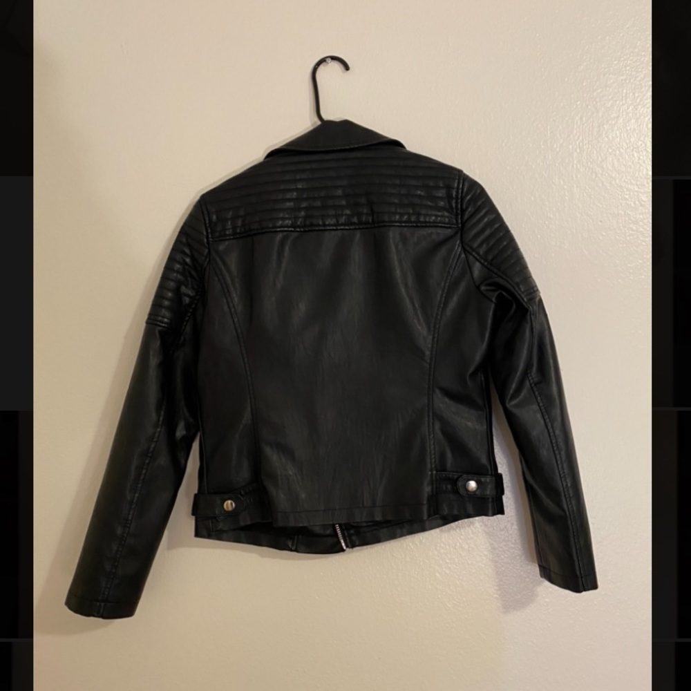 Faux Leather Topshop Jacket - Picture 2 of 4